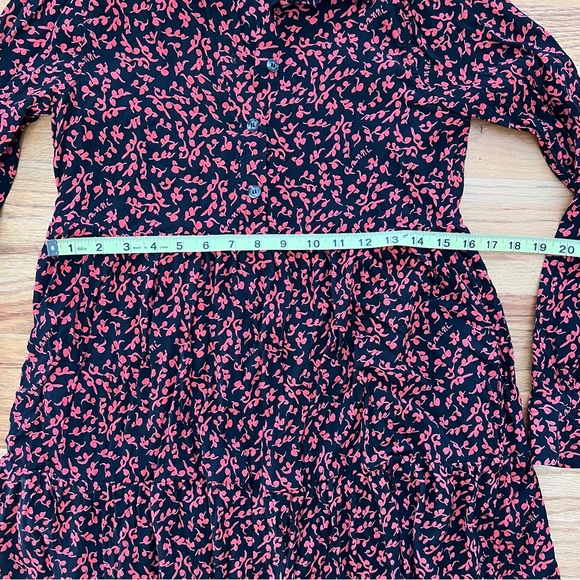 Ganni Printed Shirt Dress Crepe Material - Picture 9 of 10